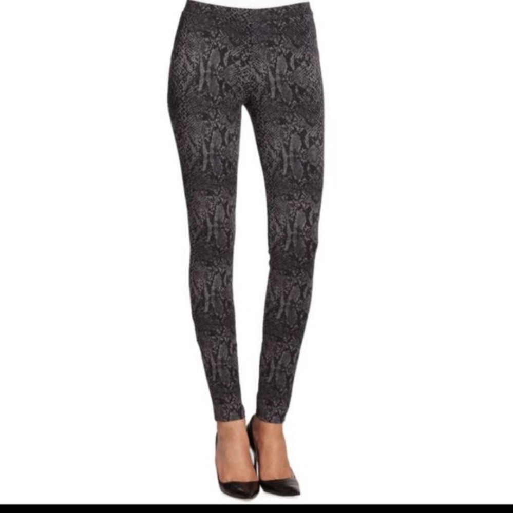 Joie Brown Keena Snakeskin Ponte Pants